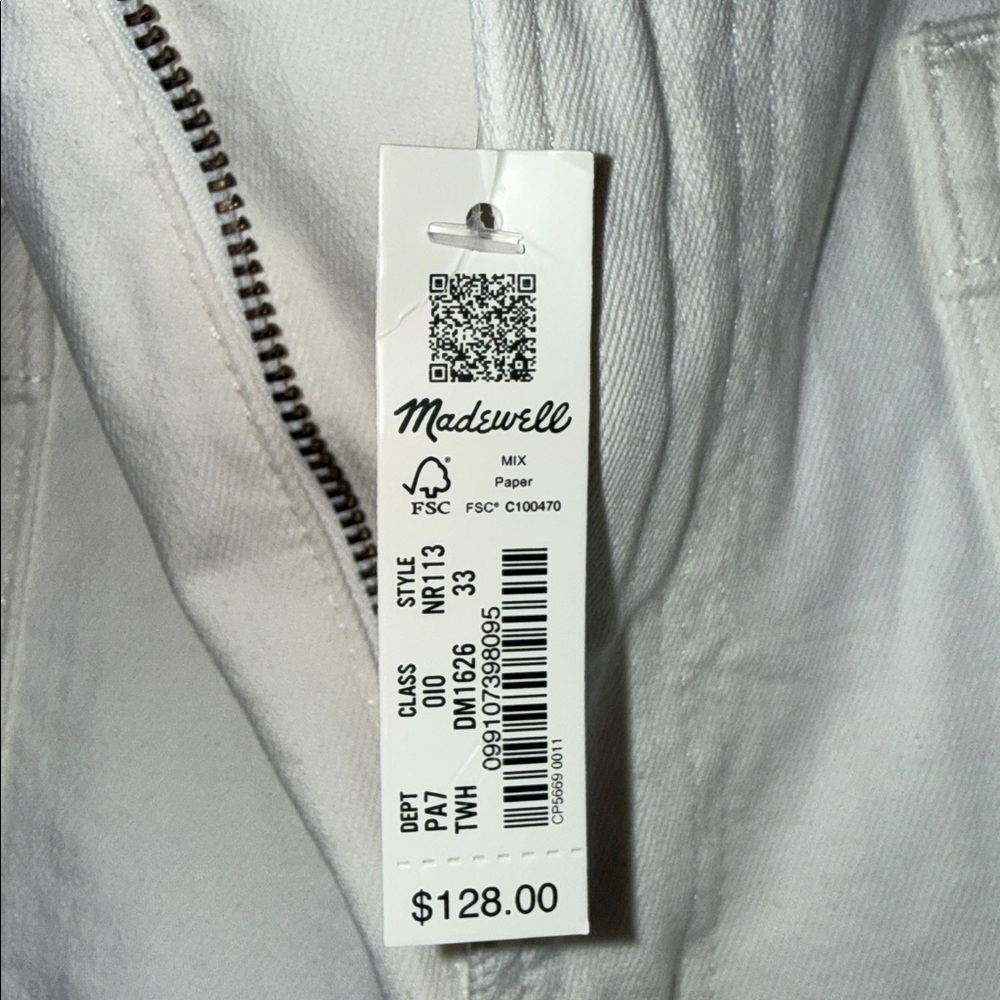 Madewell The Perfect Vintage Wide-Leg Jean Size 33 NWT - Picture 8 of 9